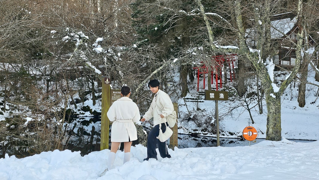 【日本山梨】忍野八海|富士山融雪湧泉池景,觀光客知名景點推薦 - 第65張圖