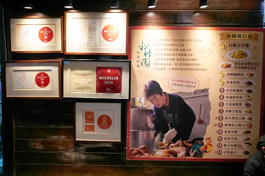 【台北士林】松竹園｜陽明山上土雞城，米其林必比登推薦美食，白斬雞必點，鹹豬肉推薦，開車停車方便